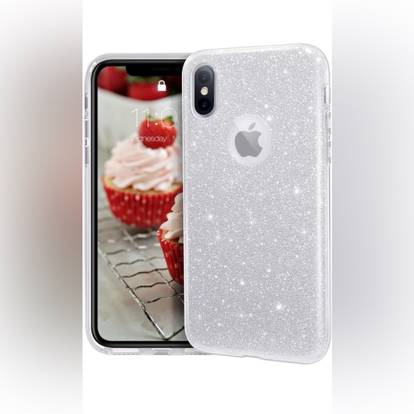 MATEPROX iPhone Xs case,iPhone X Glitter Bling Sparkle Cute Girls Women - Picture 1 of 11